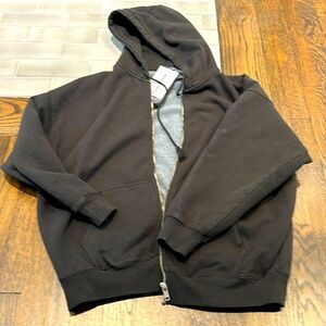 Brandy Melville black sweat jacket in L/XL